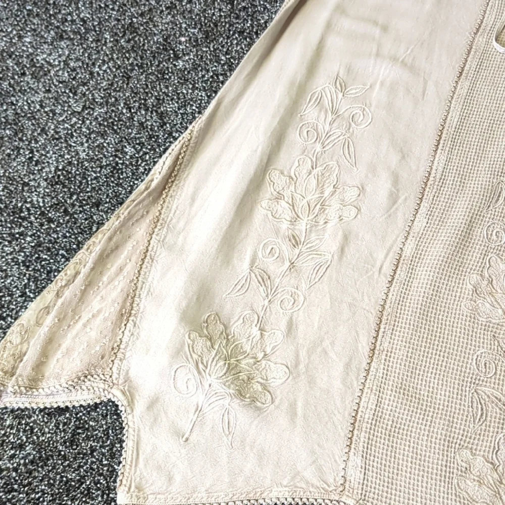 Vintage Indian Tropical Fashion 2-Piece Set Top&Skirt L Boho Festival Rayon NWT - Picture 9 of 13